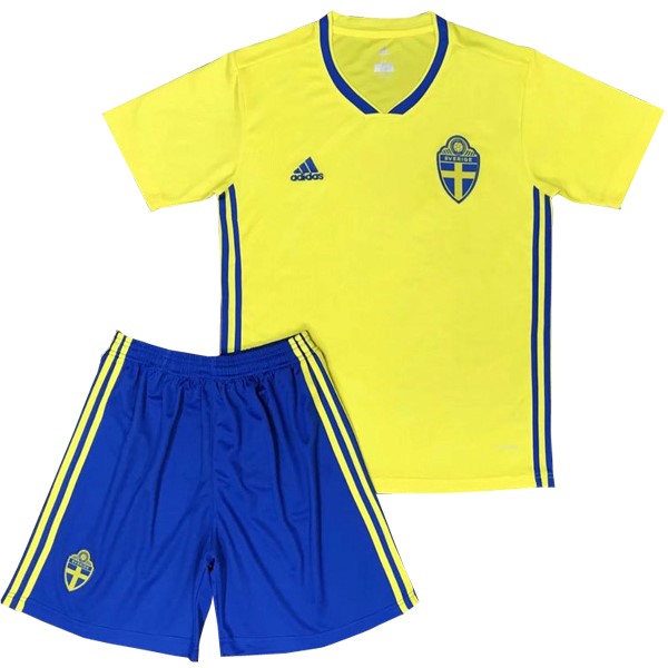 Camiseta Suecia 1ª Niño 2018